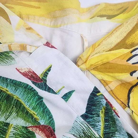 FARM Rio Azalea Forest Midi Wrap Skirt Women's Size M Beaded Tassel Tropical - Picture 8 of 11